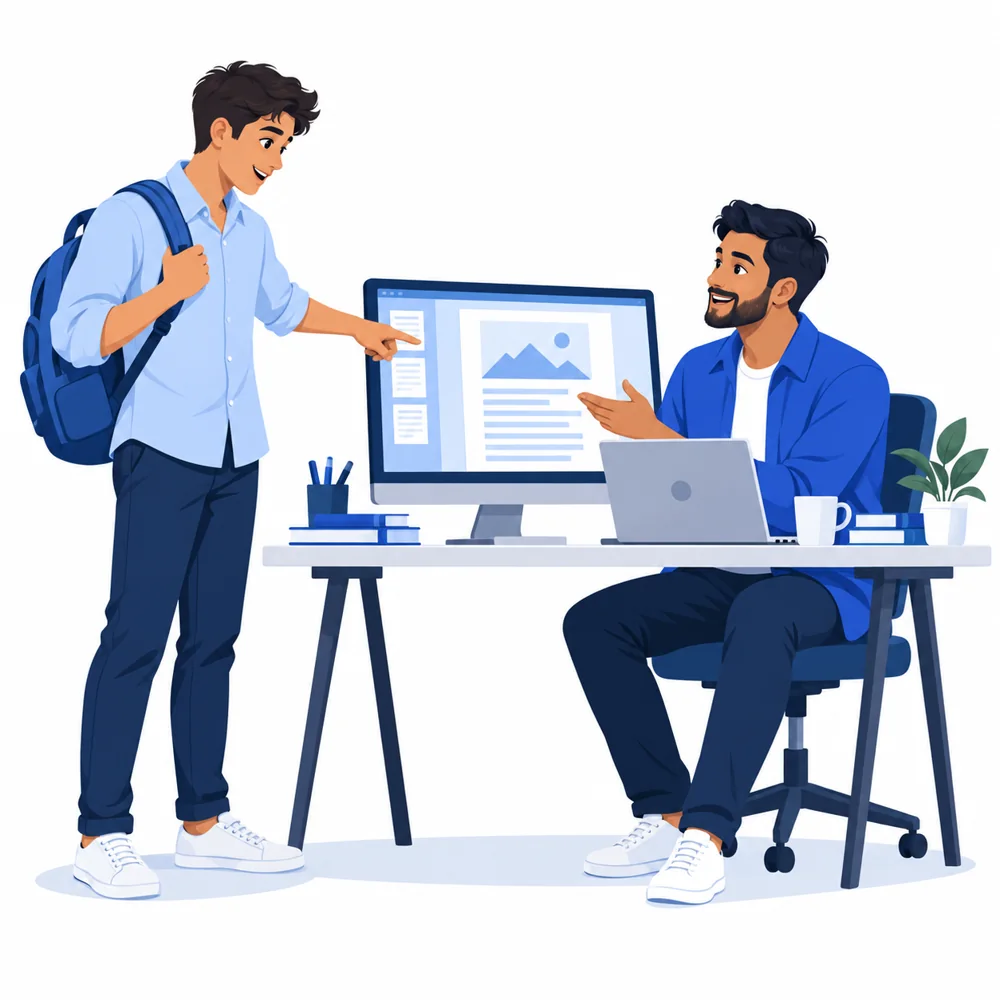 Assignment helper showing the project preview to the student